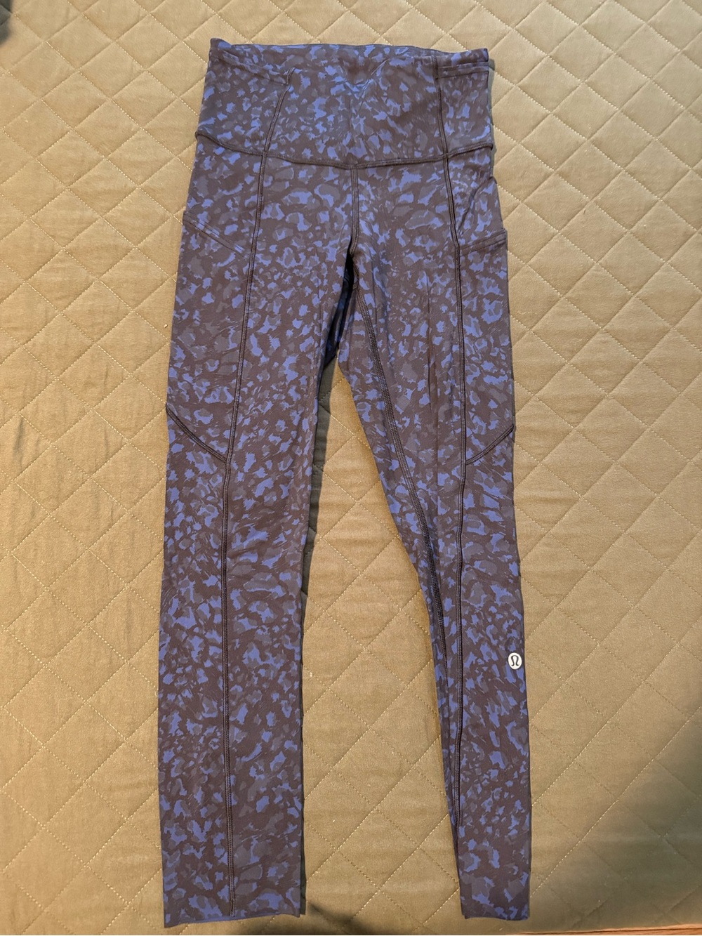 lululemon athletica Purple & Blue Printed High-Rise Leggings